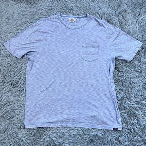 Faherty Men’s Short Sleeve Casual T Shirt Blue 100% Cotton size XL